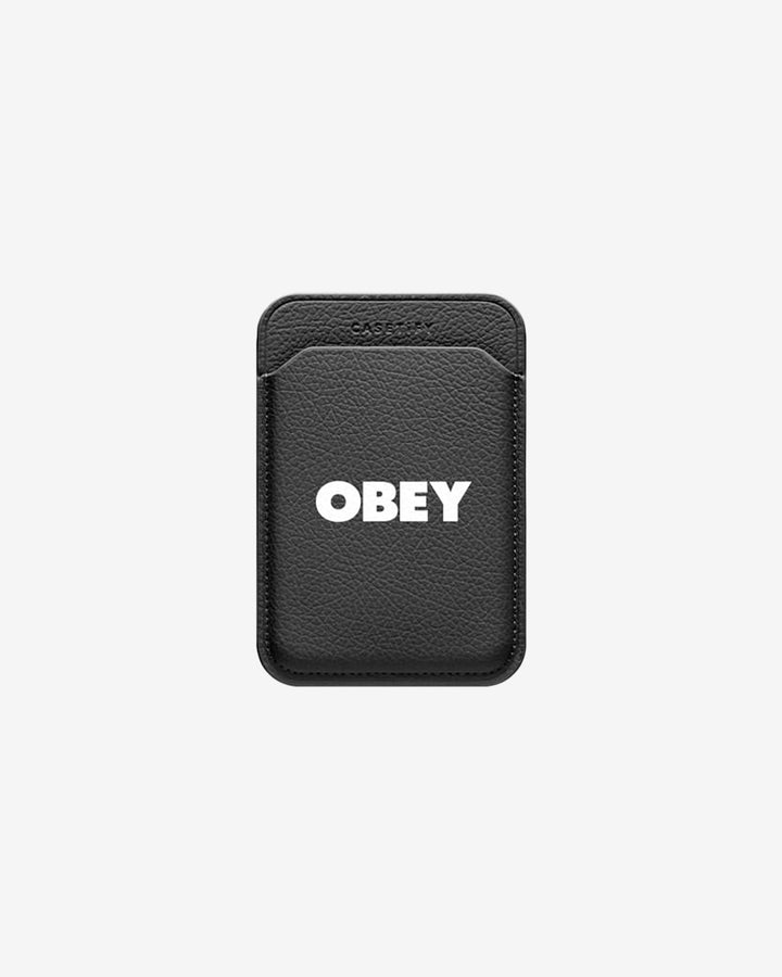 OBEY ICON FACE SNAP WALLET black