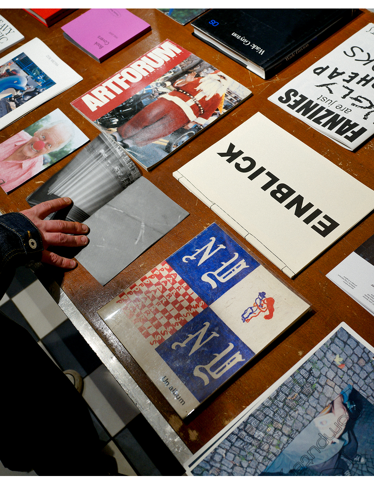 table with books