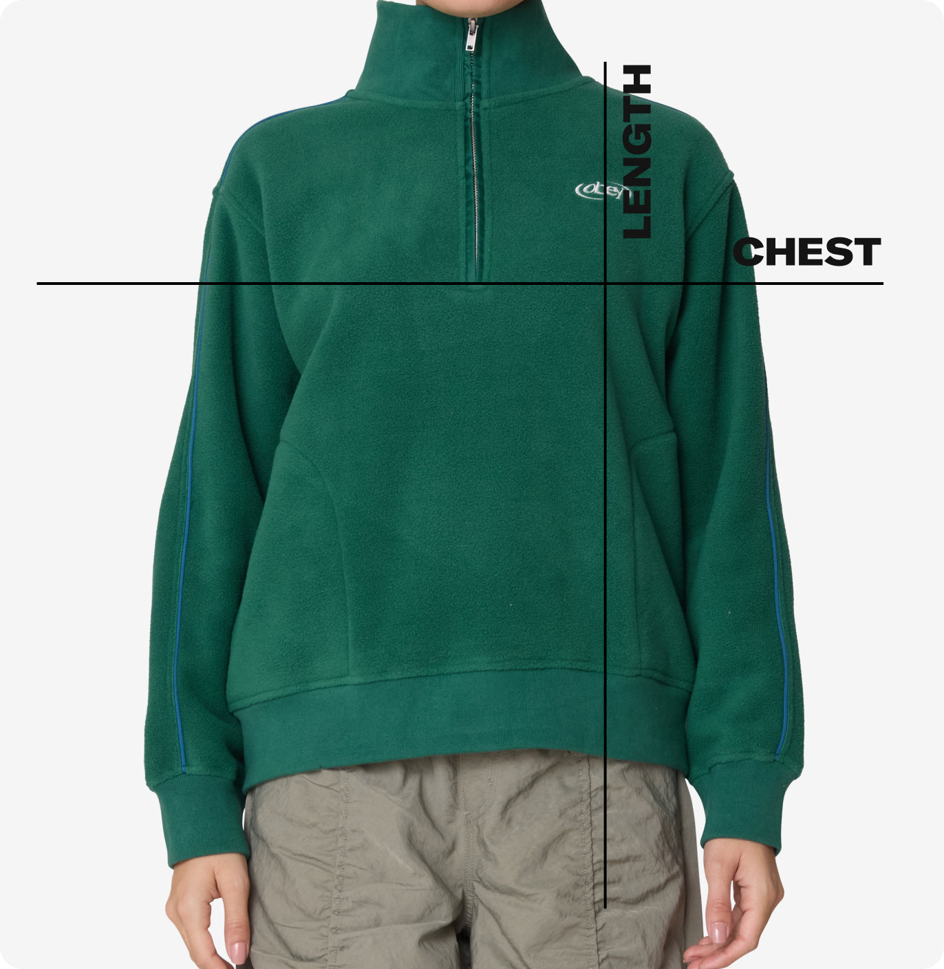 WATTS ZIP MOCKNECK – OBEY CLOTHING