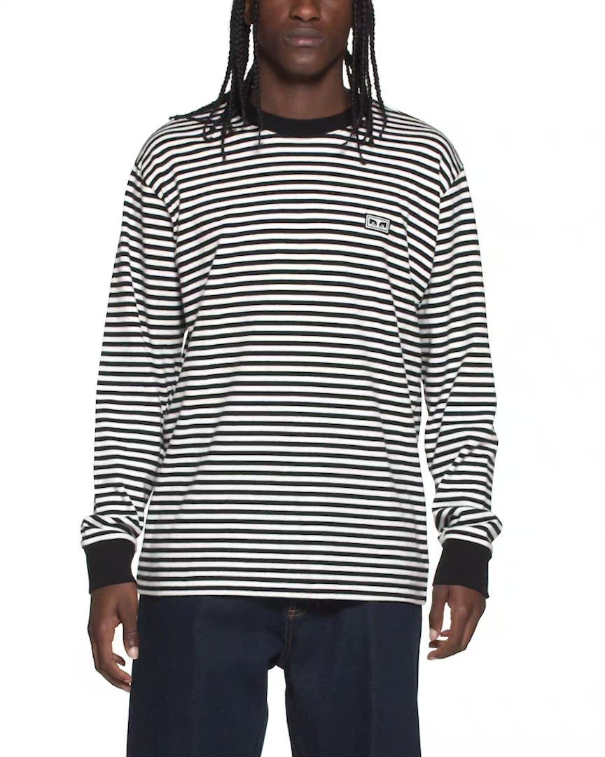 トップス STRIPED L/S T-SHIRT EST. WORKS LS STRIPE T-SHIRT – OBEY CLOTHING