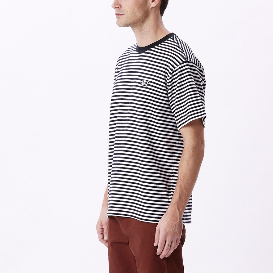 ESTABLISHED WORKS EYES STRIPE T-SHIRT