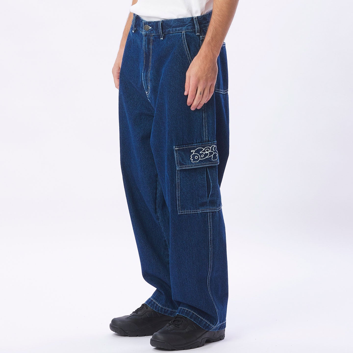Cargo Jeans V1 in Light Blue - ShopperBoard