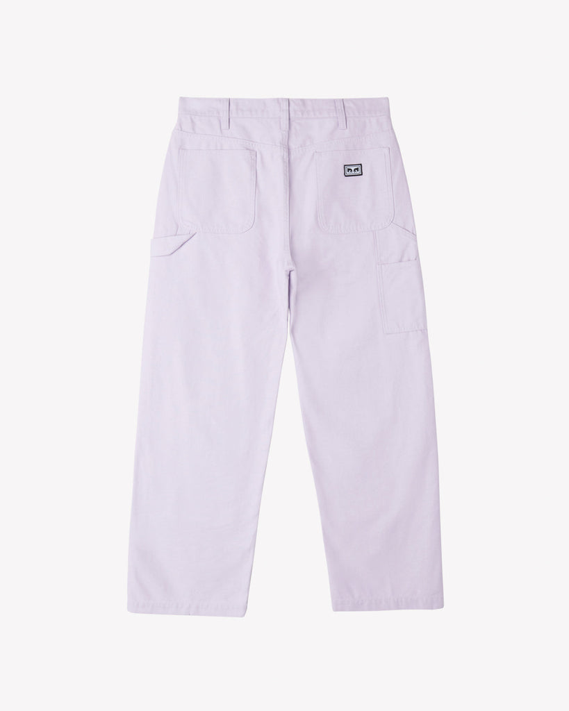 BIG TIMER TWILL DOUBLE KNEE PANT ORCHID PETAL | OBEY Clothing